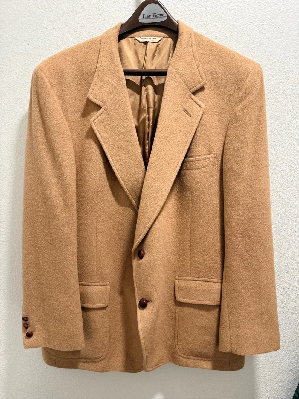 Vintage Camel Wool Barrister Blazer